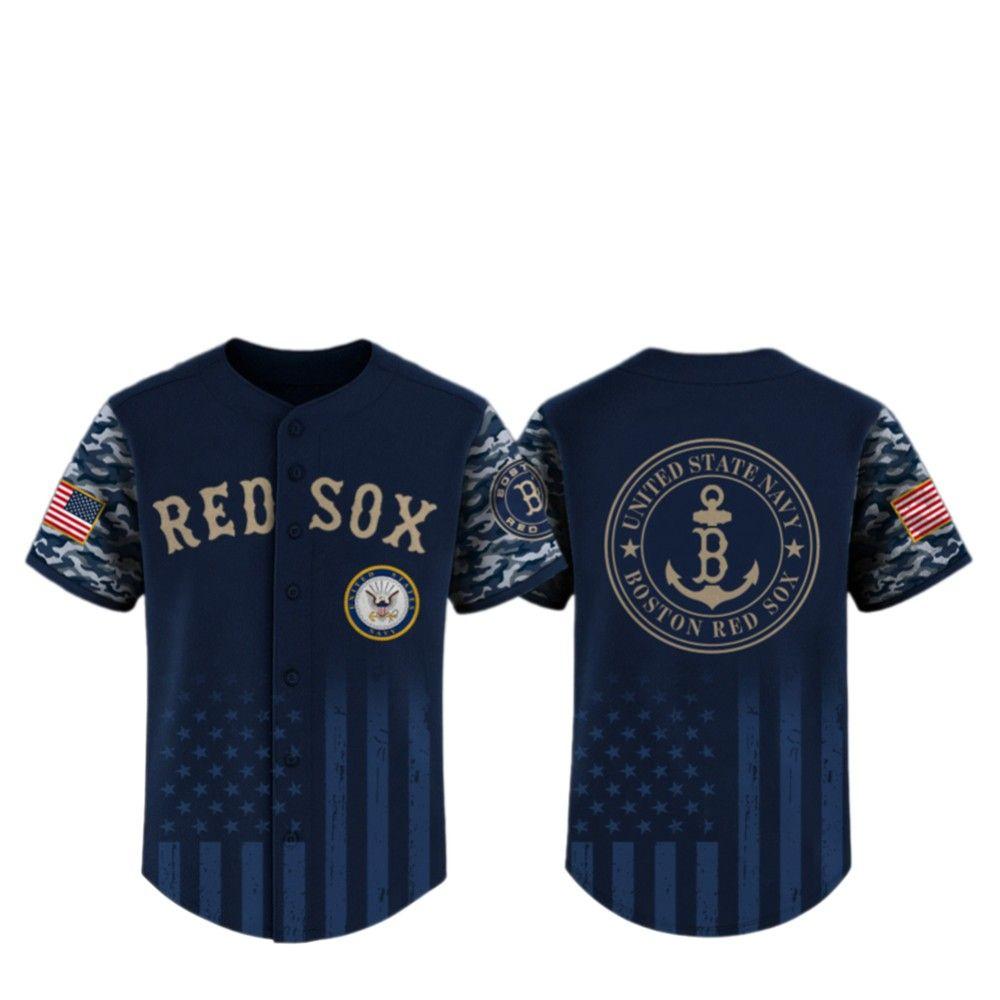 2025 Red Sox US Navy Appreciation Night Jersey