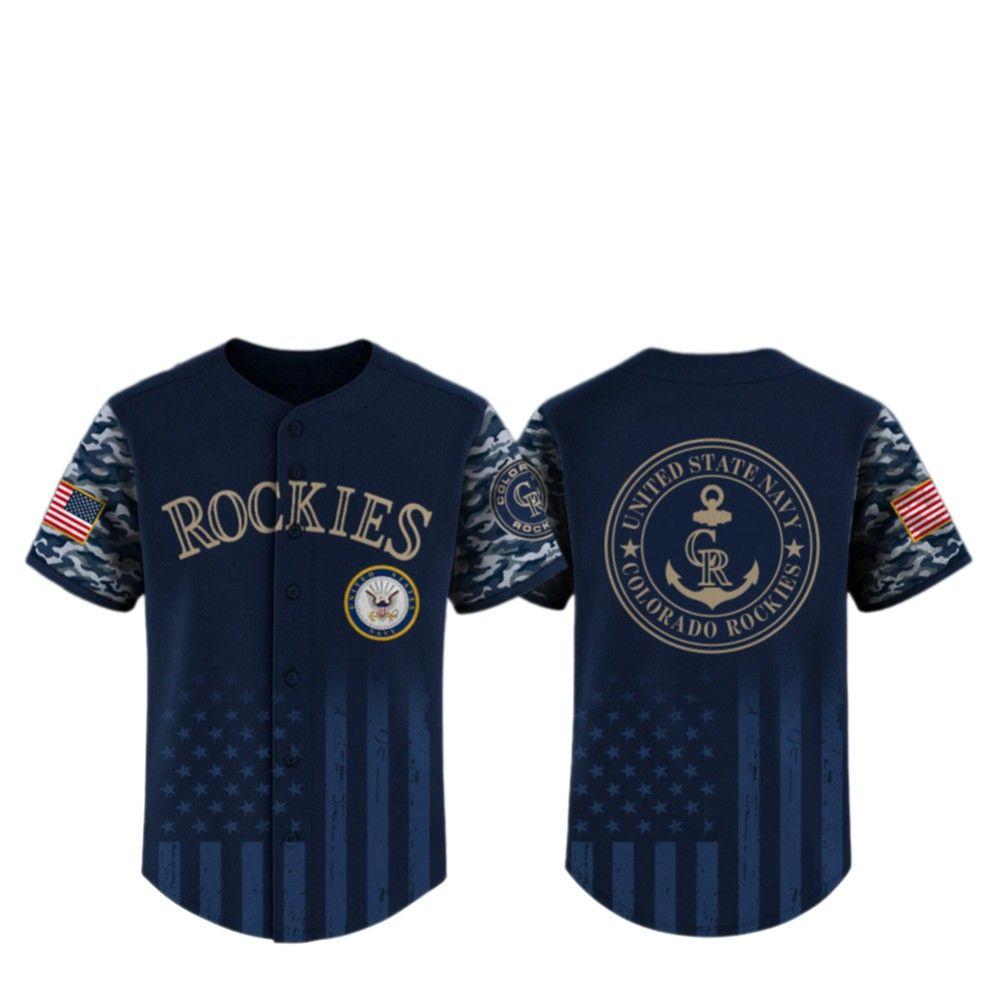2025 Rockies US Navy Appreciation Night Jersey