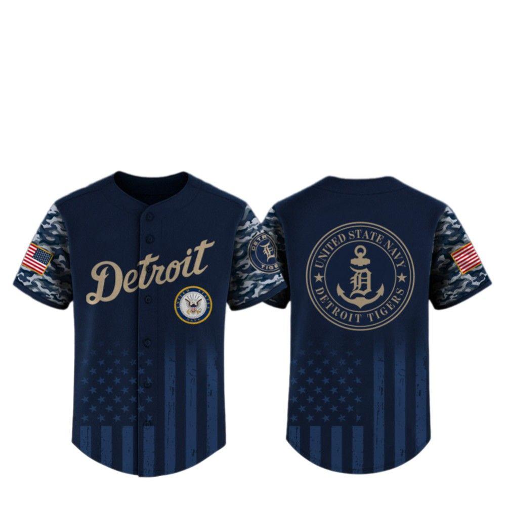 2025 Tigers US Navy Appreciation Night Jersey