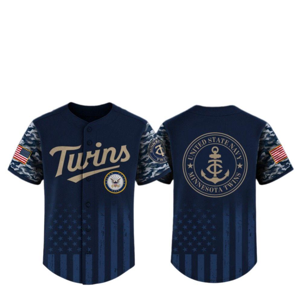 2025 Twins United State Navy Military Appreciation Night Jersey
