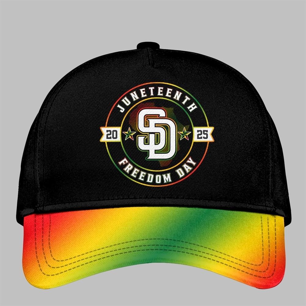 San Diego Padres Juneteenth Day 2025 Baseball Jersey Hat