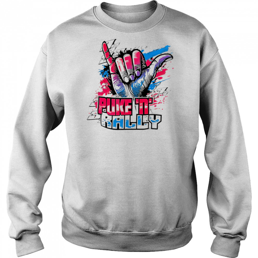 Hand Puke and Rally paint shirt Sweatshirt