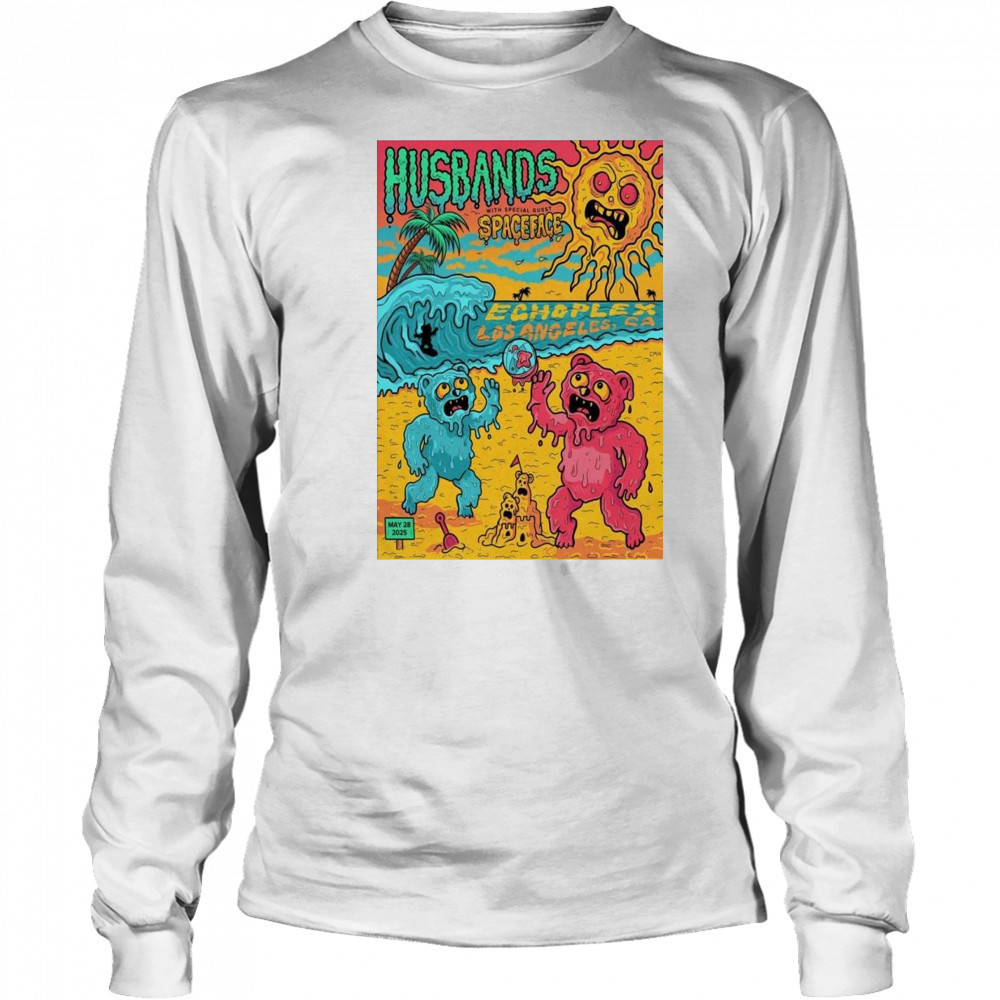 Husbands And Spaceface May 28 2025 Los Angeles CA Shirt Long Sleeved