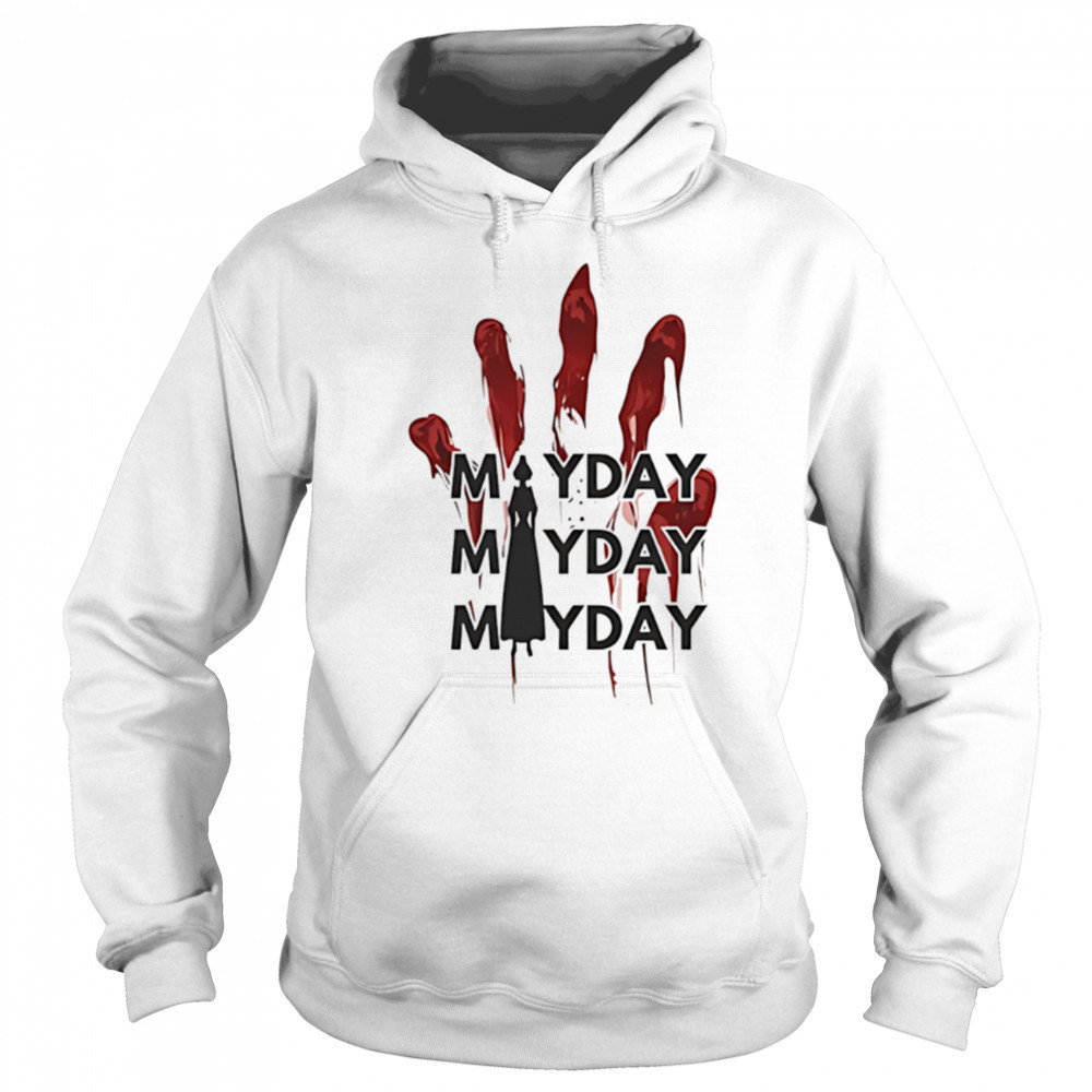 Mayday mayday mayday red handprint resist shirt Hoodie