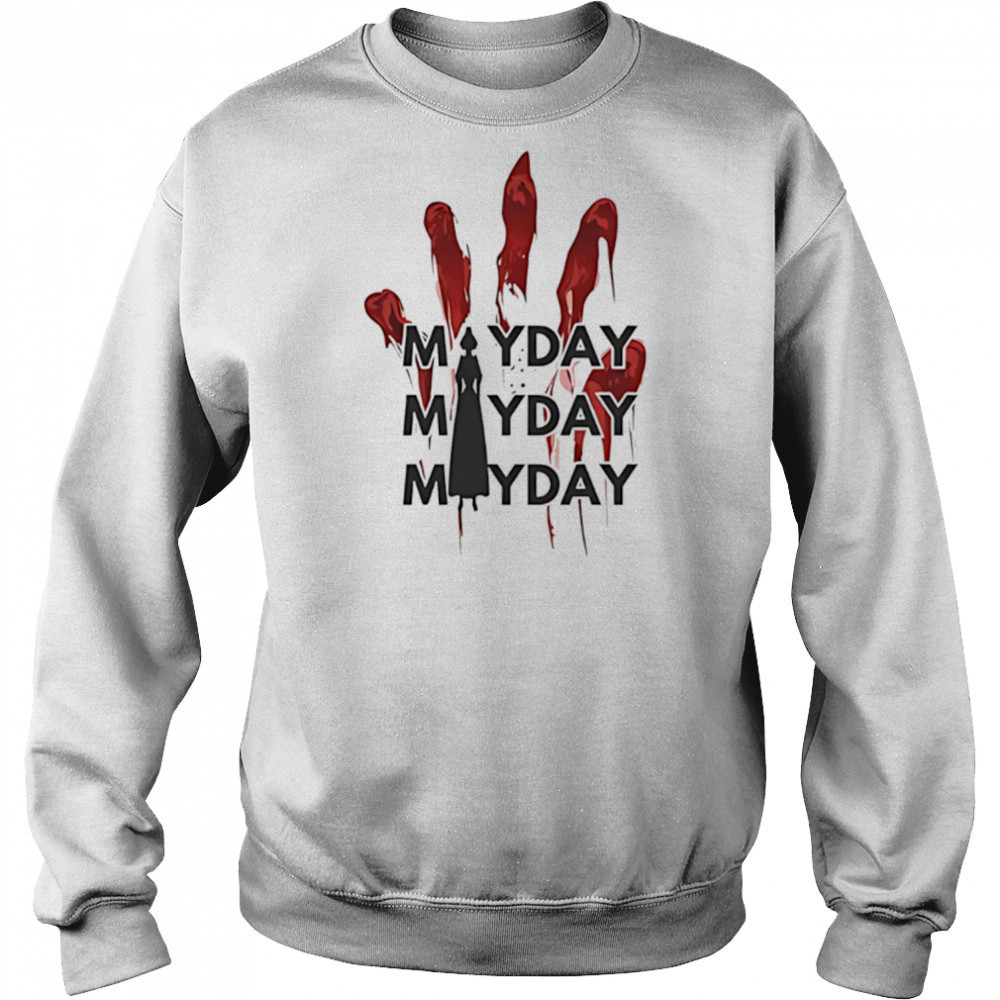 Mayday mayday mayday red handprint resist shirt Sweatshirt