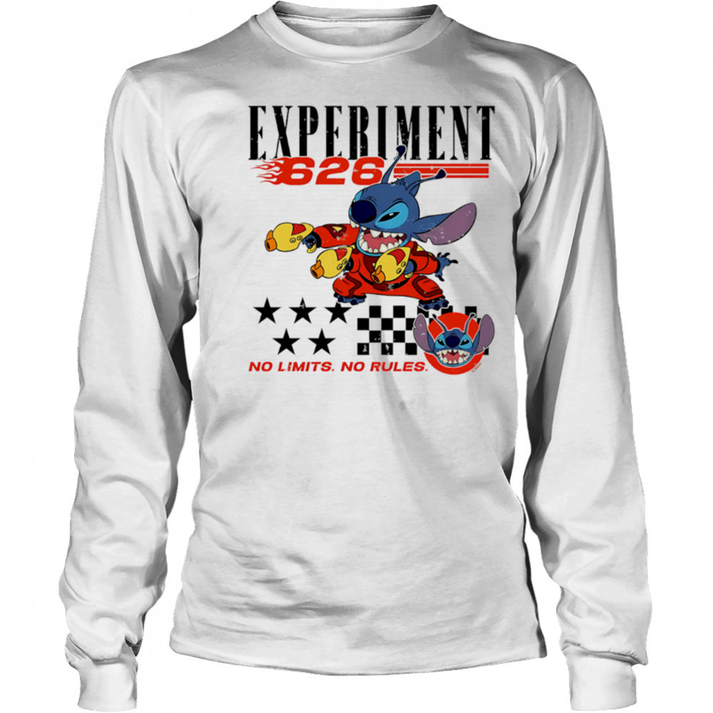 Stitch Racing Experiment 626 No Limits No Rules shirt Long Sleeved