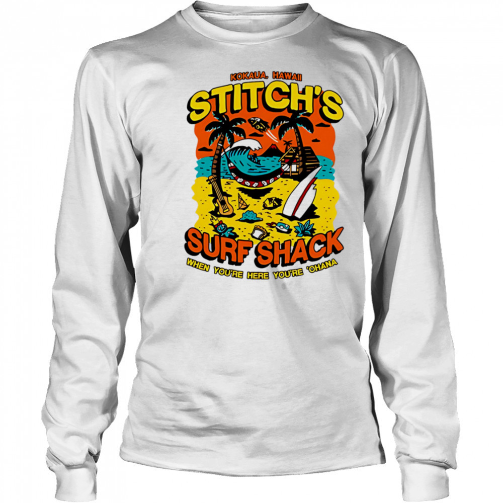 Stitch’s surf shack shirt Long Sleeved