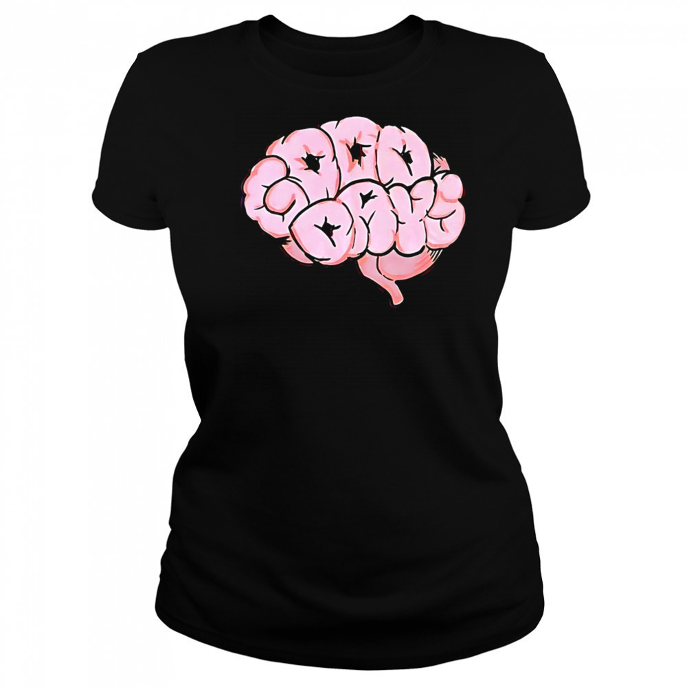Good Days Brain Puff-Print shirt Women's T-shirt