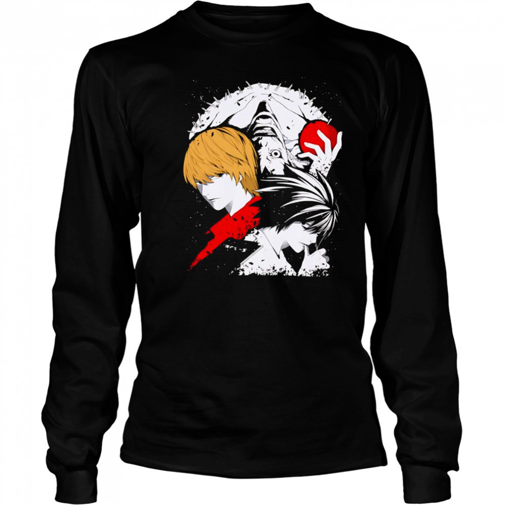Note of Death Light and L shirt Long Sleeved