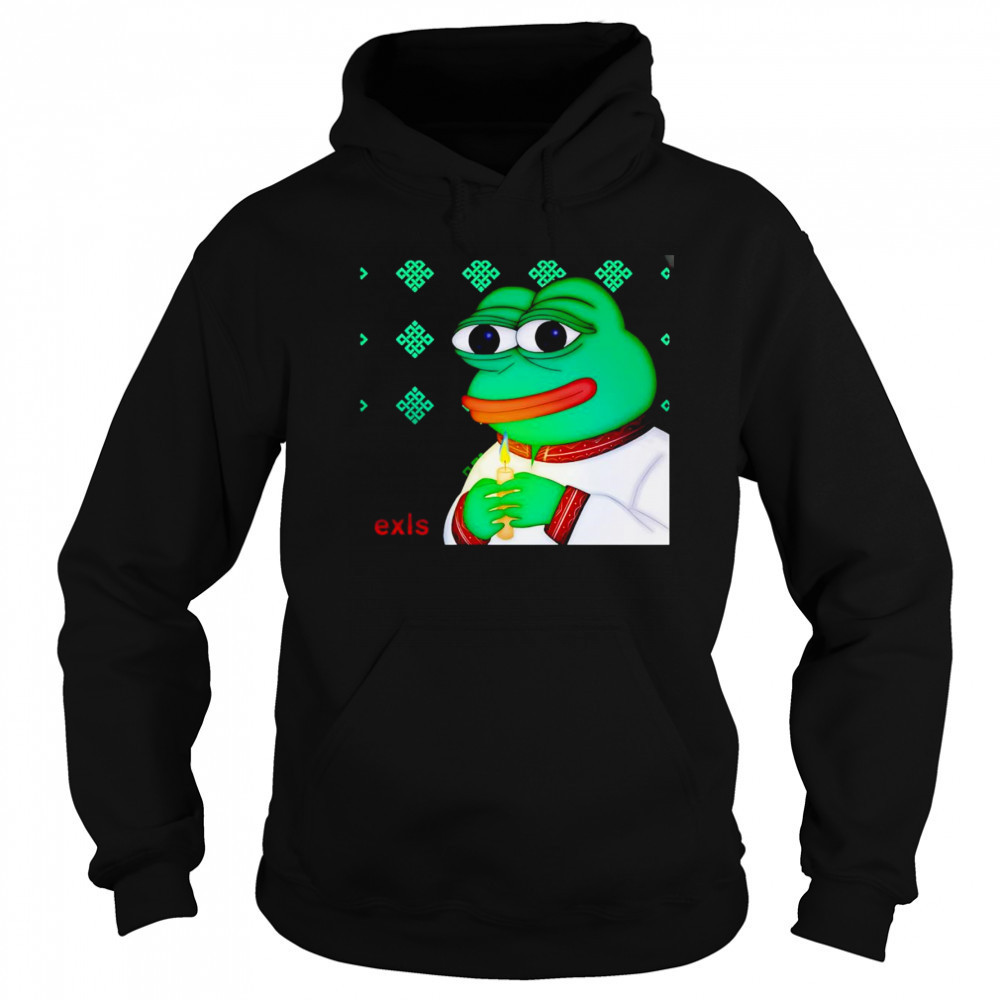 Pepe wearing a traditional Ukrainian shirt Hoodie