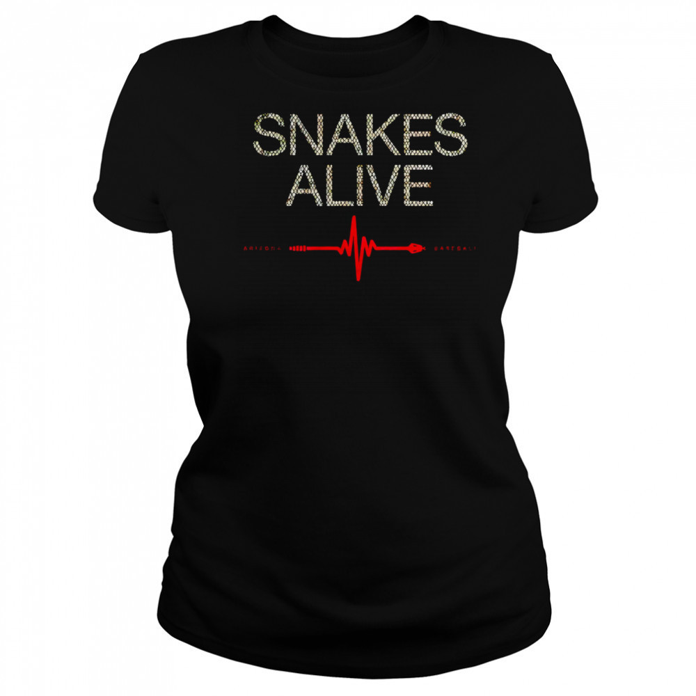 Snakes Alive Arizona Baseball heart rate shirt Women's T-shirt