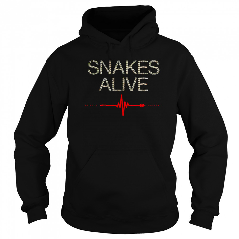 Snakes Alive Arizona Baseball heart rate shirt Hoodie