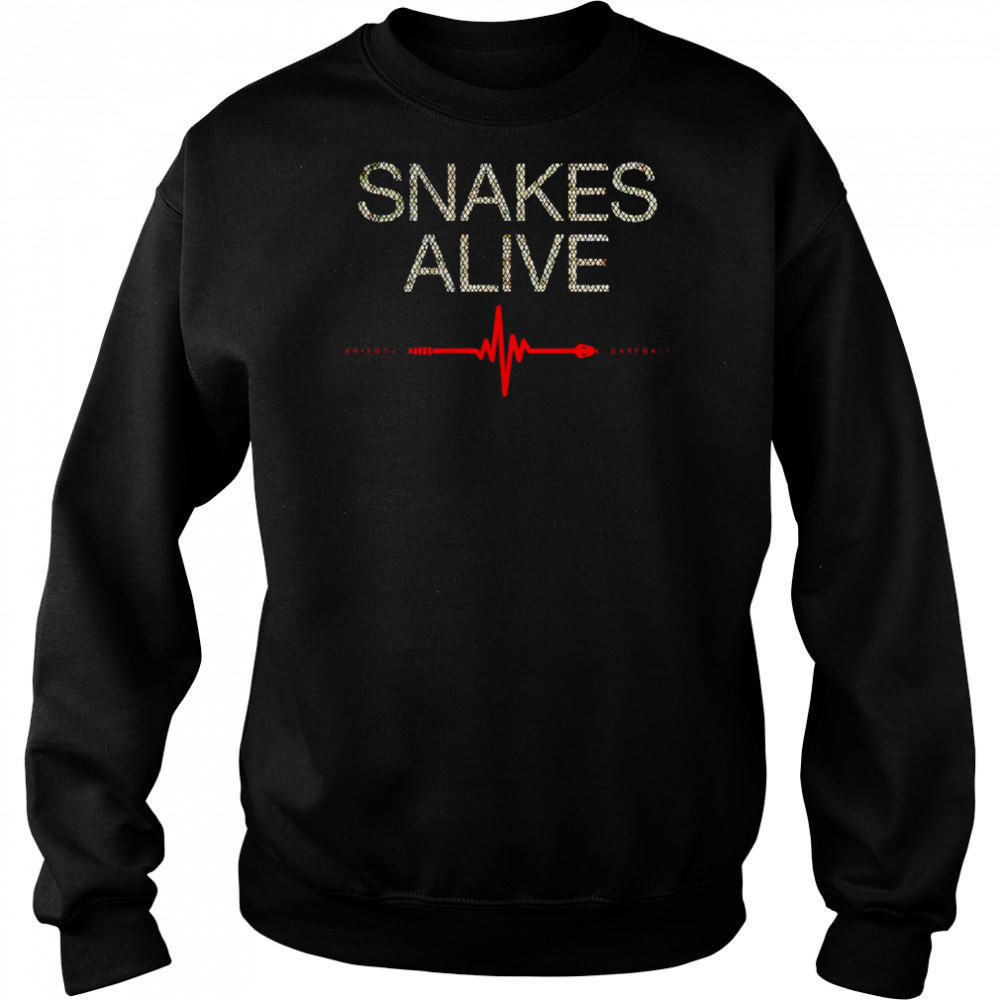 Snakes Alive Arizona Baseball heart rate shirt Sweatshirt