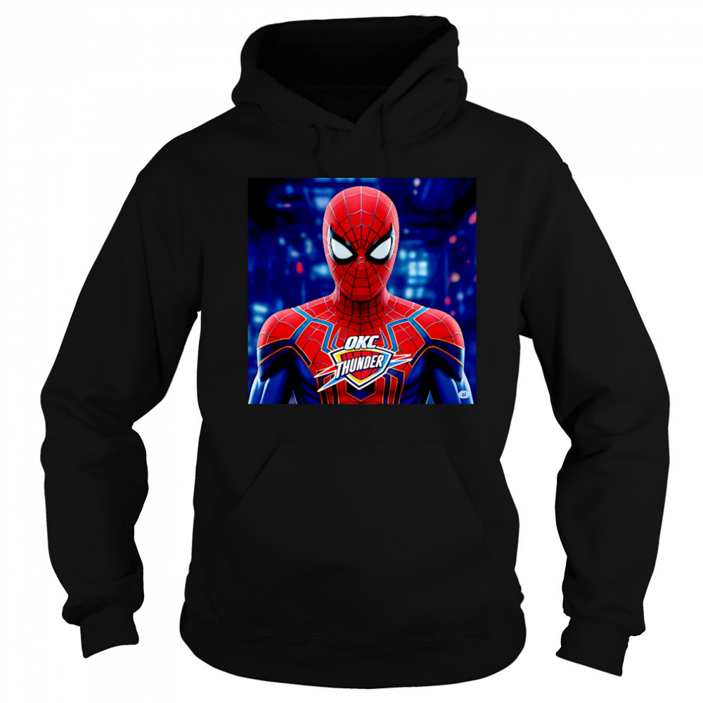 Spider-Man OKC Thunder shirt Hoodie