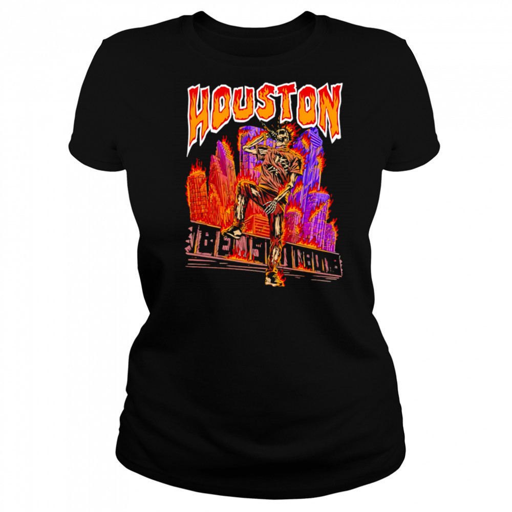 Utopia Tour Circus Houston Warrant skeleton shirt Women's T-shirt