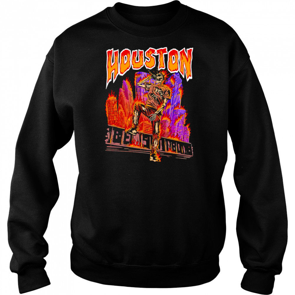 Utopia Tour Circus Houston Warrant skeleton shirt Sweatshirt