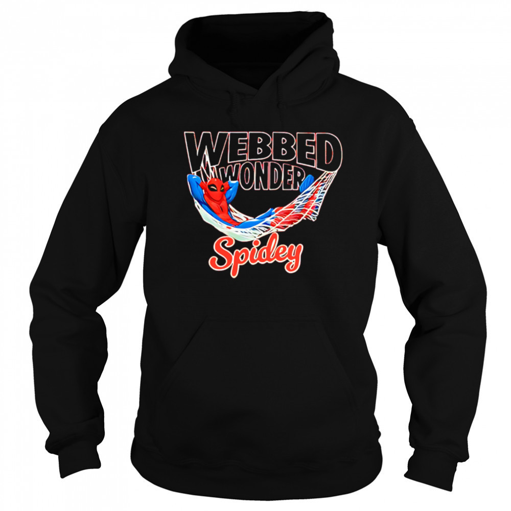 Webbed Wonder Spidey cartoon shirt Hoodie