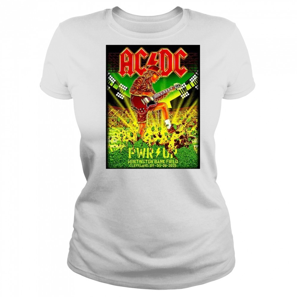 AC DC May 28 2025 In Cleveland OH Poster shirt Women's T-shirt