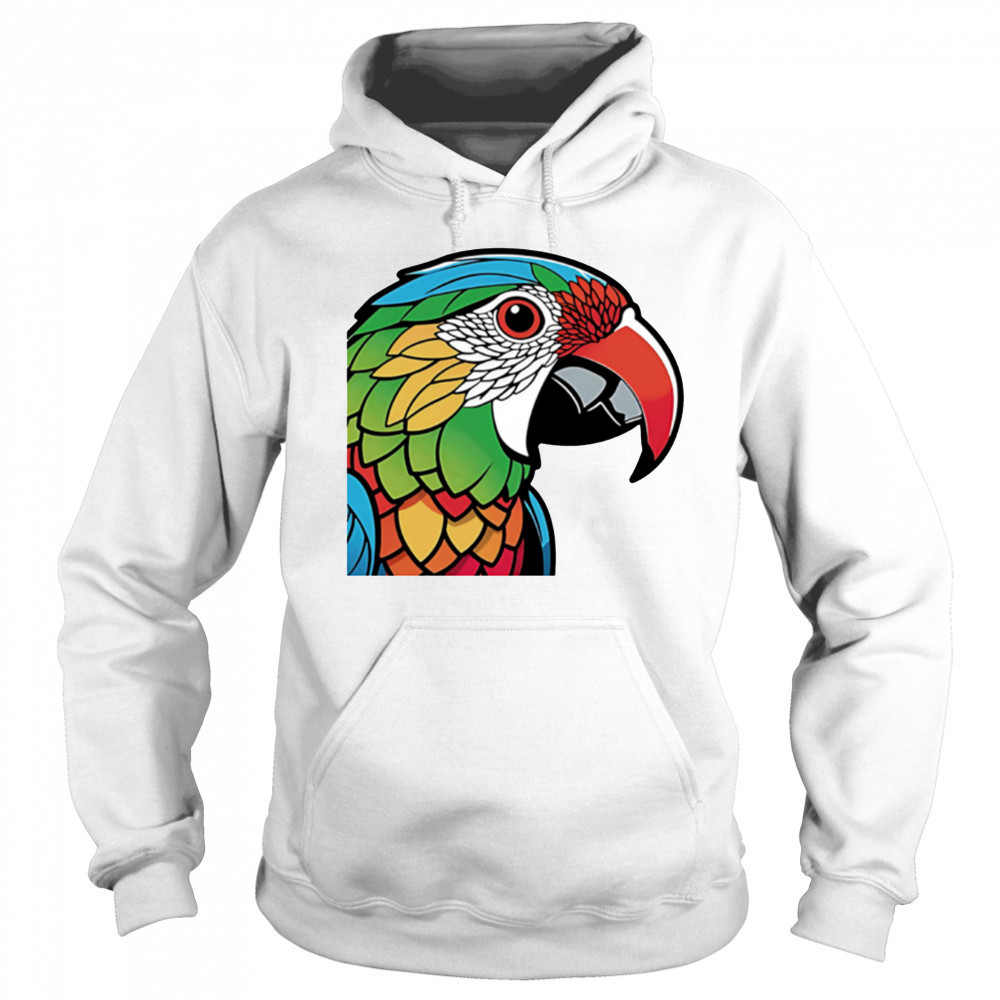 Colorful Lovebird Parrot Doodle Sticker shirt Hoodie