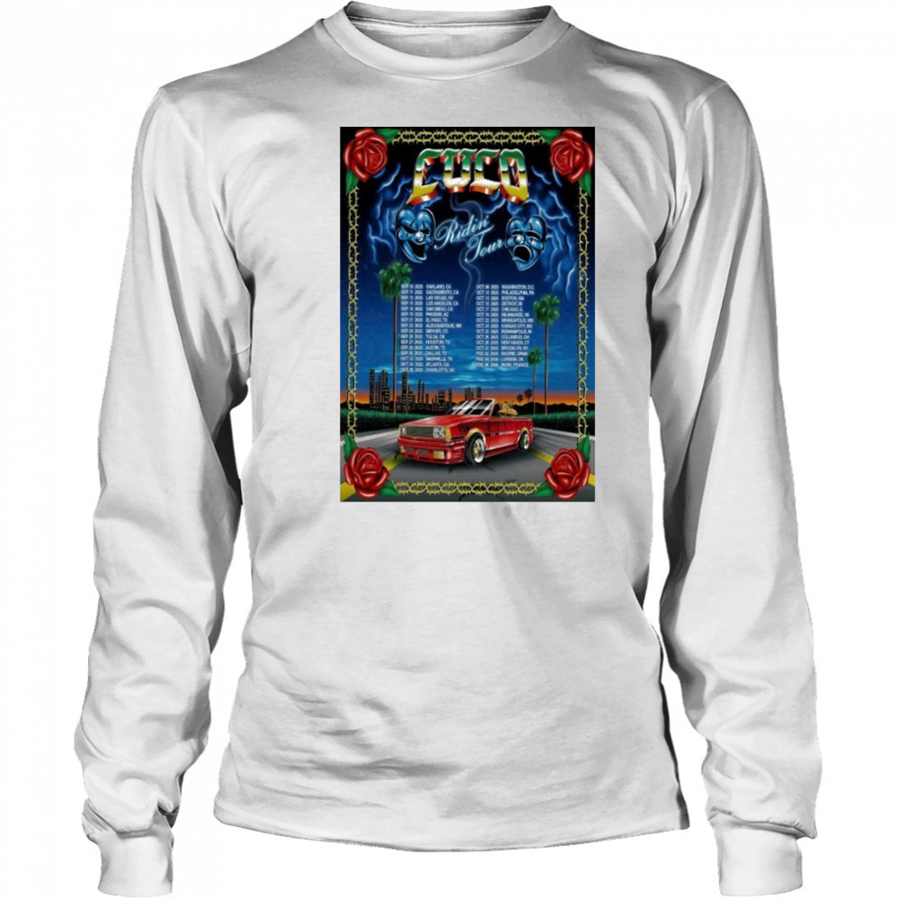 CUCO Ridin’ Tour 2025 Poster shirt Long Sleeved
