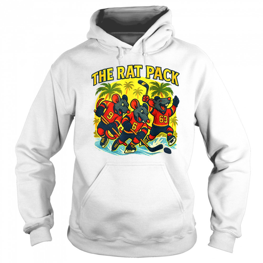Florida Panthers Cartoon Rats in Jerseys The Rat Pack Hockey shirt Hoodie