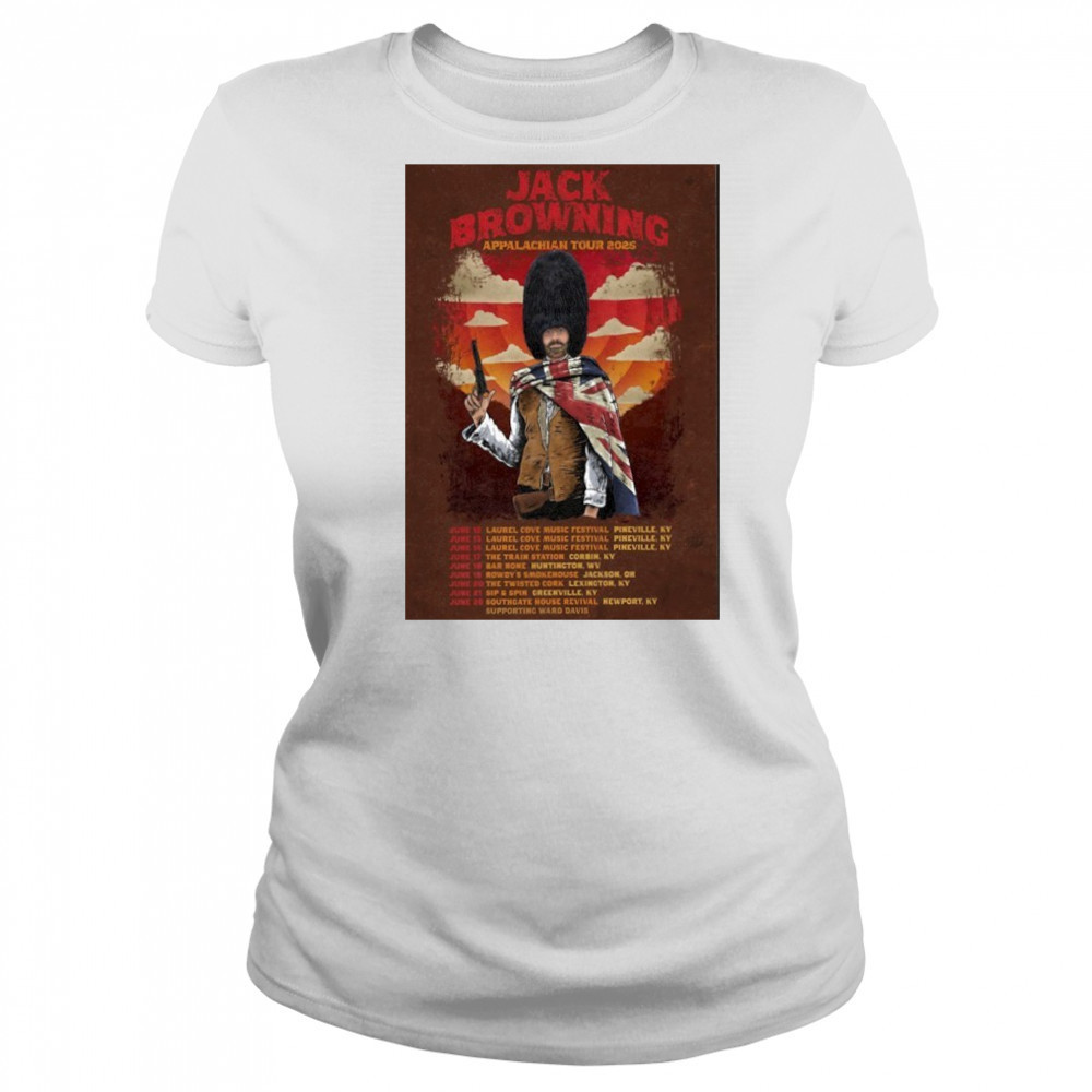 Jack Browning Appalachian Tour 2025 Poster shirt Women's T-shirt