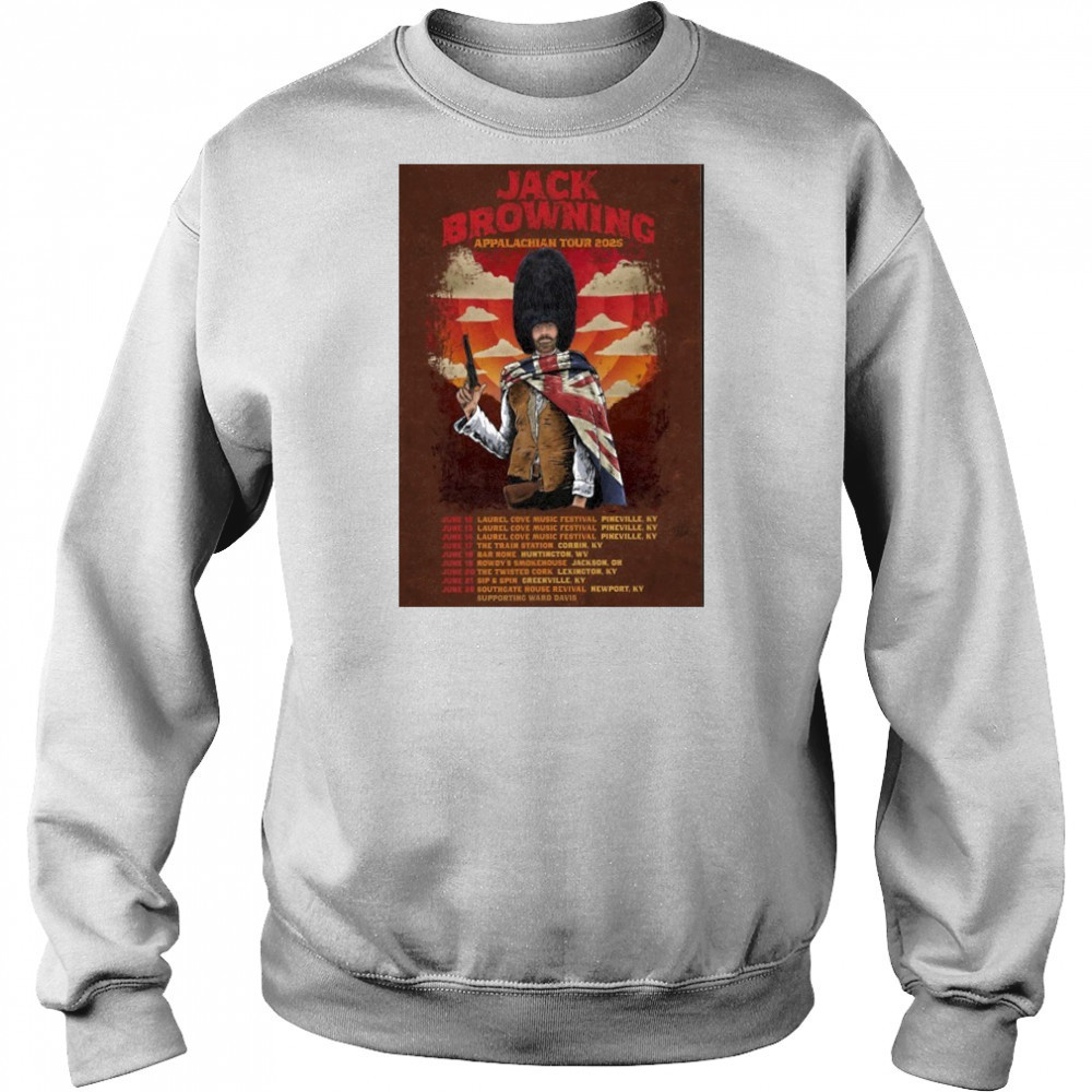 Jack Browning Appalachian Tour 2025 Poster shirt Sweatshirt