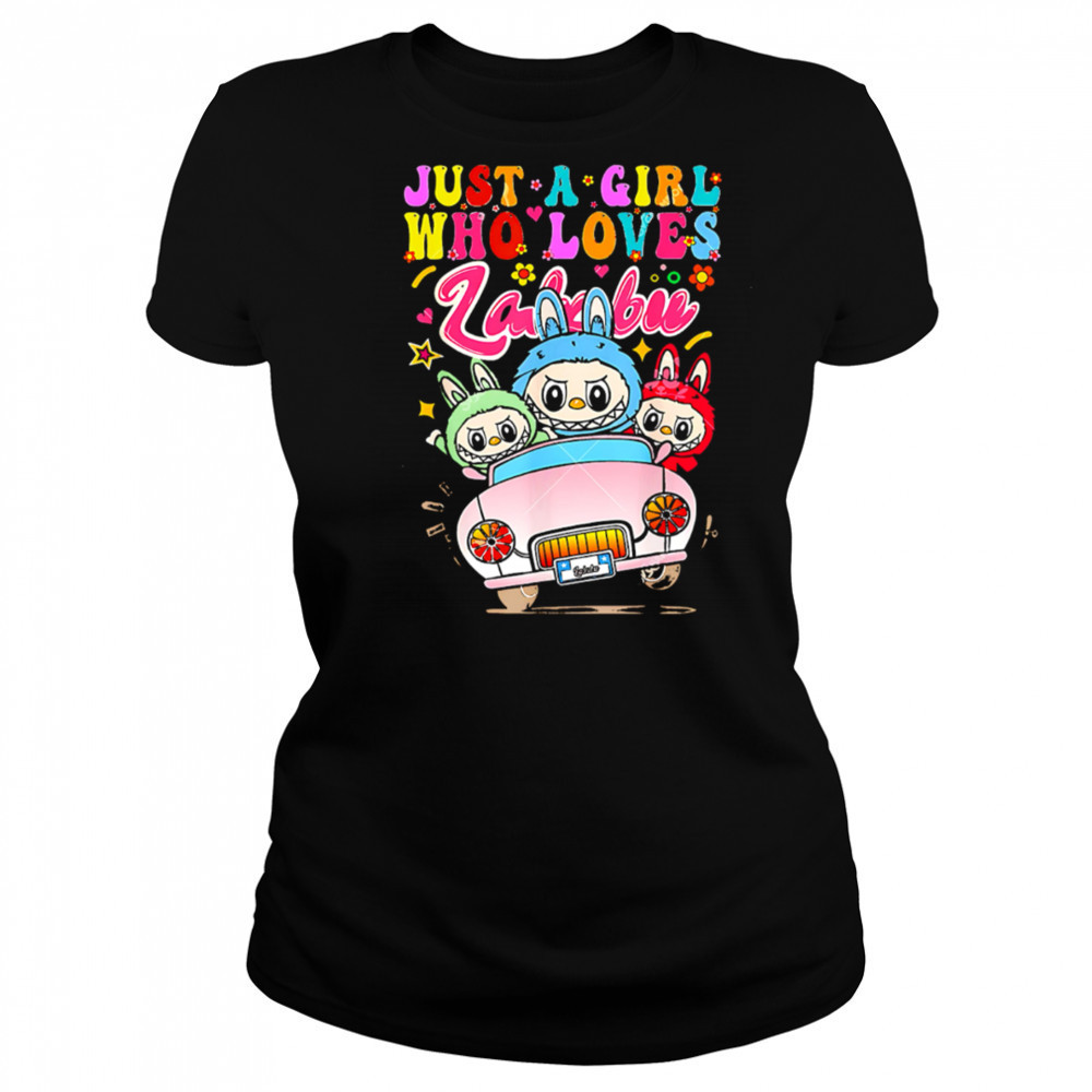 Just a Girl Who Loves Labubu Funny Labubu Driving Car shirt Women's T-shirt