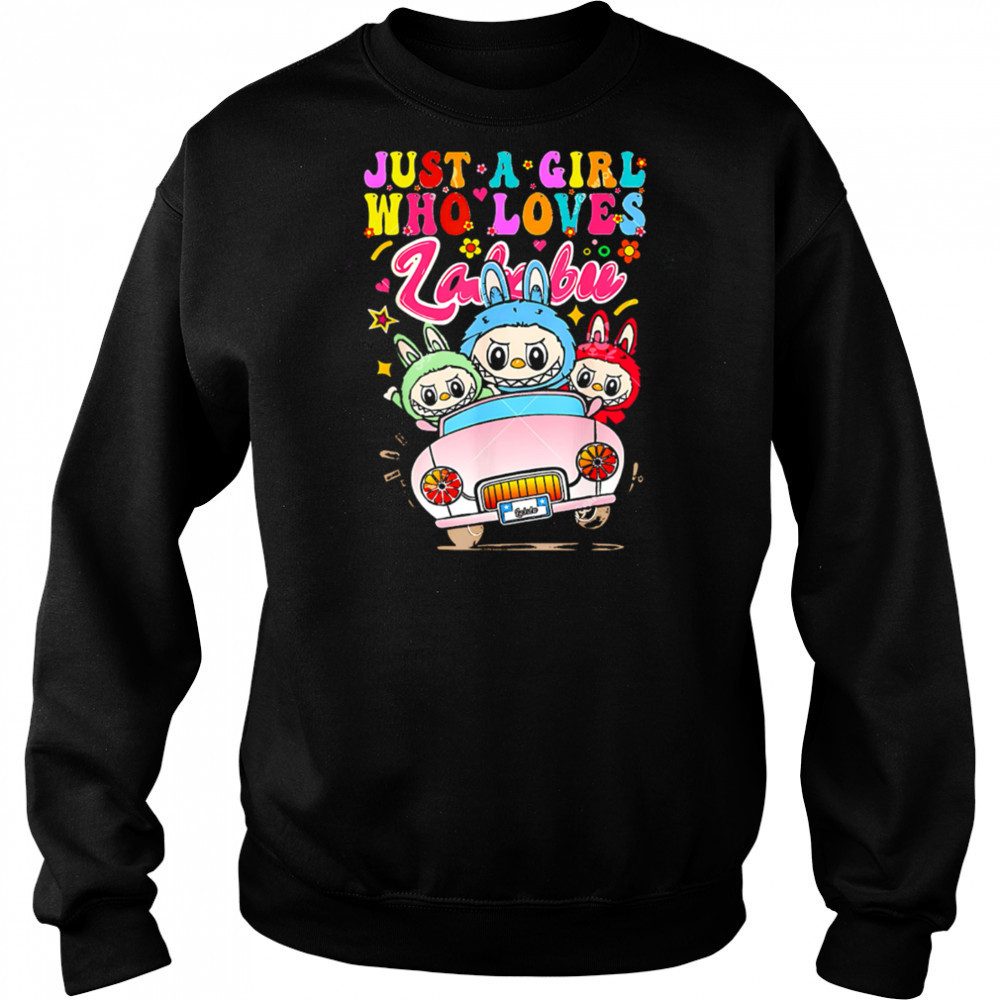 Just a Girl Who Loves Labubu Funny Labubu Driving Car shirt Sweatshirt