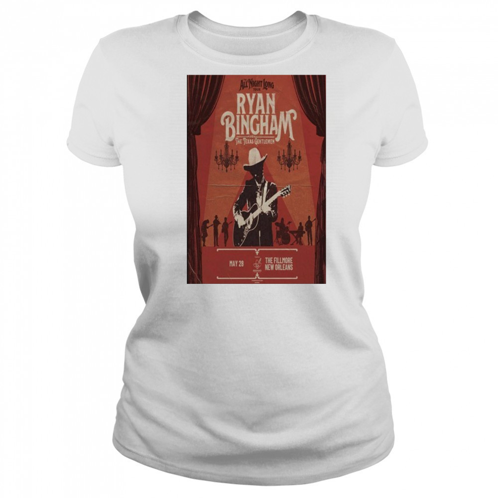 Ryan Bingham Tour The Fillmore May 28 2025 New Orleans Poster shirt Women's T-shirt