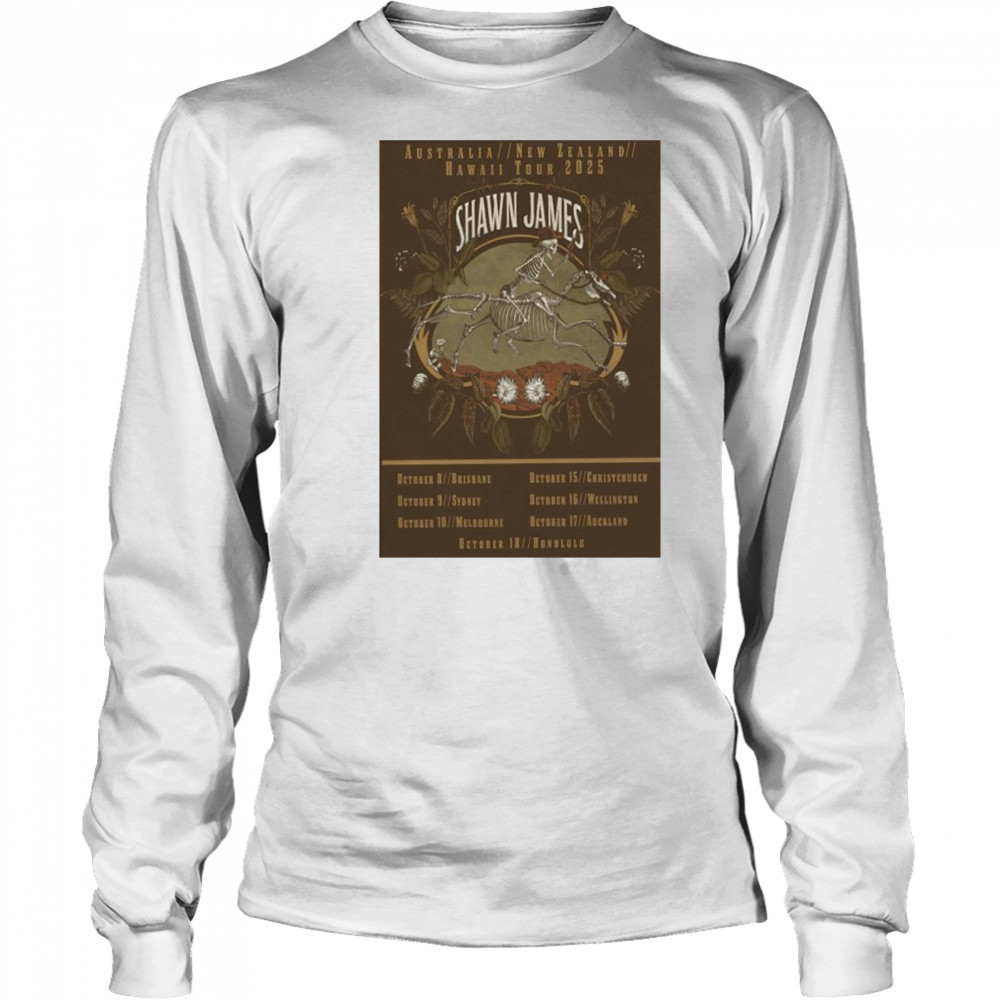 Shawn James October 2025 Tour Poster shirt Long Sleeved