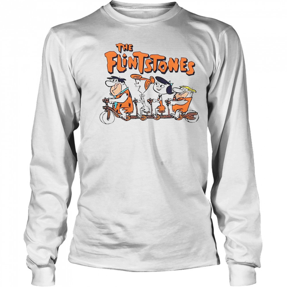 The Flintstones Cartoon T-Shirt Long Sleeved