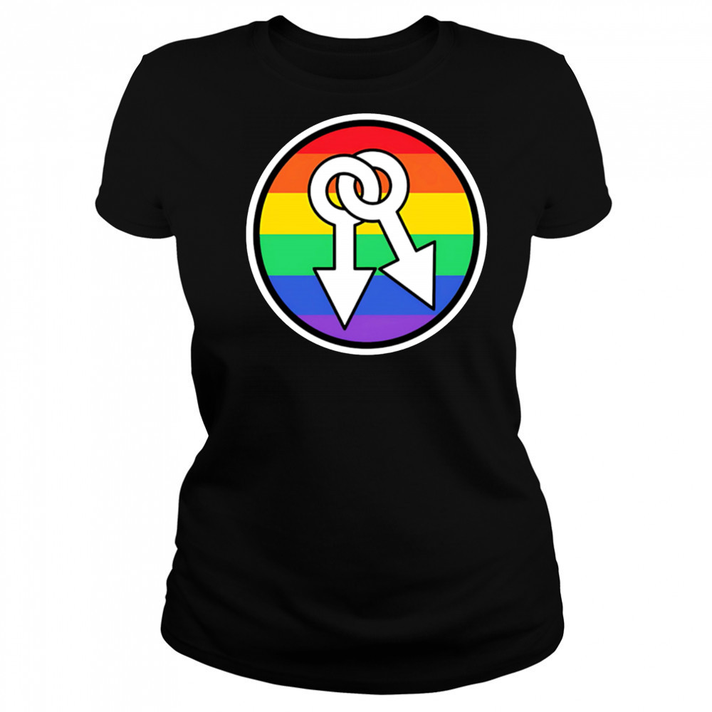 Male symbols rainbow shirt Women's T-shirt
