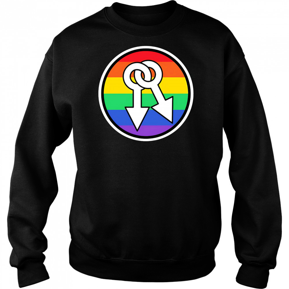 Male symbols rainbow shirt Sweatshirt