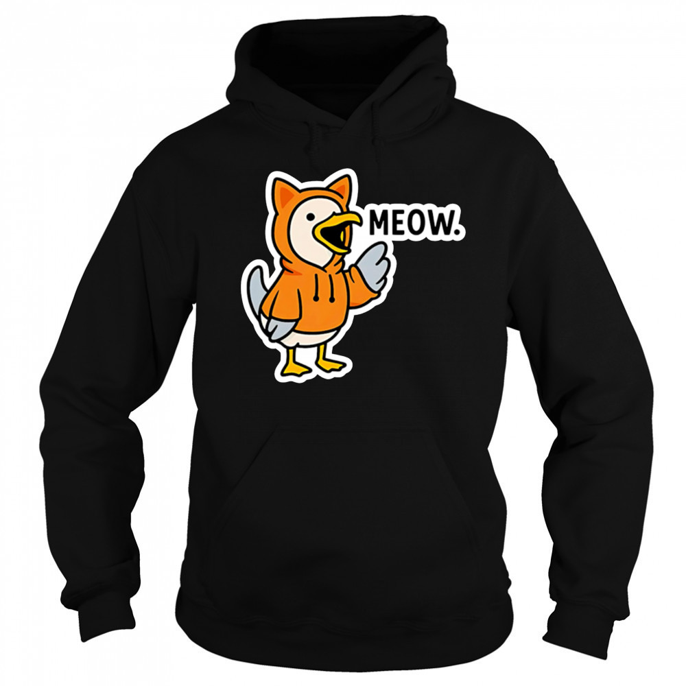 Meowing seagull cat meme shirt Hoodie