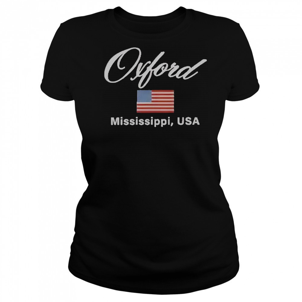 Ole Miss Oxford Vintage Flag Embroidered T-Shirt Women's T-shirt