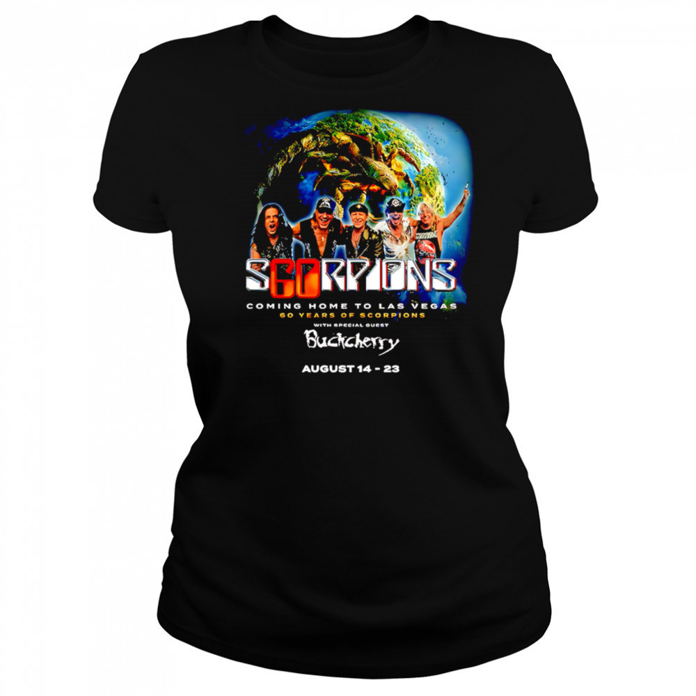 Scorpions Coming Home To Las Vegas 60 Years Of Scorpions Tour On August 14 And 23 2025 shirt Women's T-shirt
