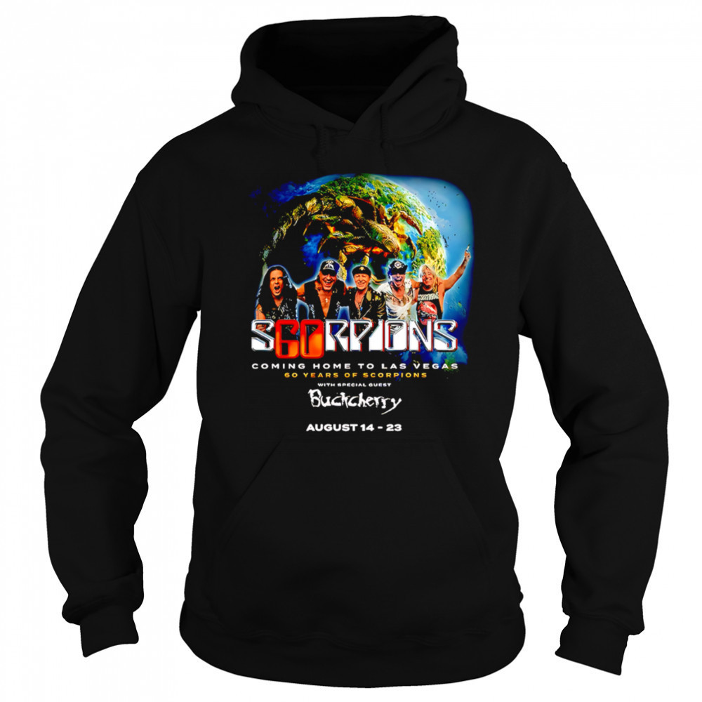 Scorpions Coming Home To Las Vegas 60 Years Of Scorpions Tour On August 14 And 23 2025 shirt Hoodie