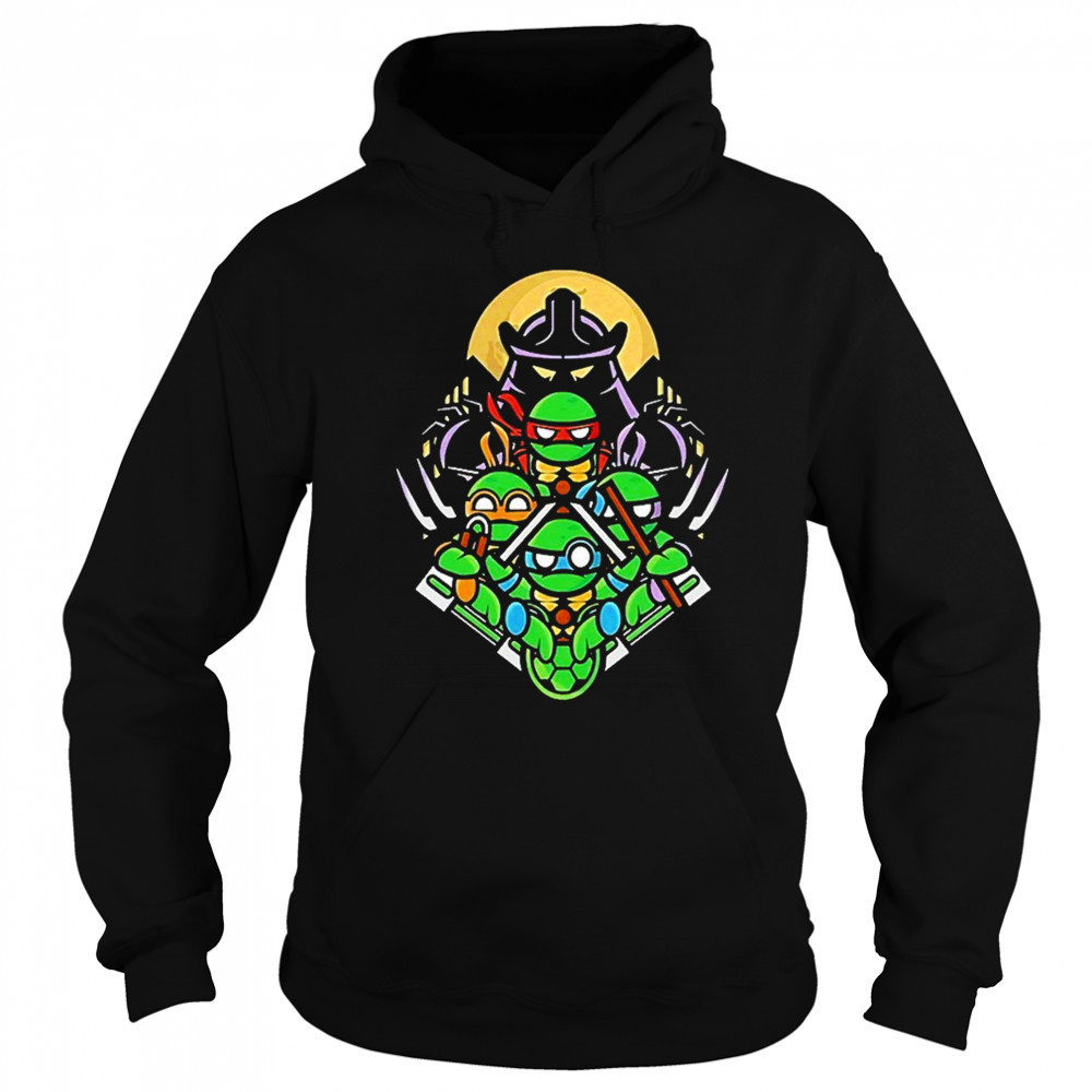 Teenage Mutant Ninja Turtles And Shredder Go Ninja Shirt Hoodie