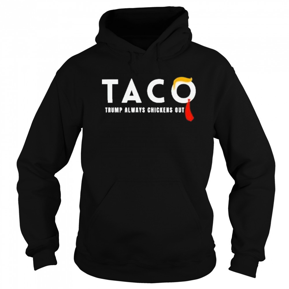Trump Taco Trade Shirt Funny Tariffs And Trade Humor Tee Trump Always Chickens Out Shirt Hoodie