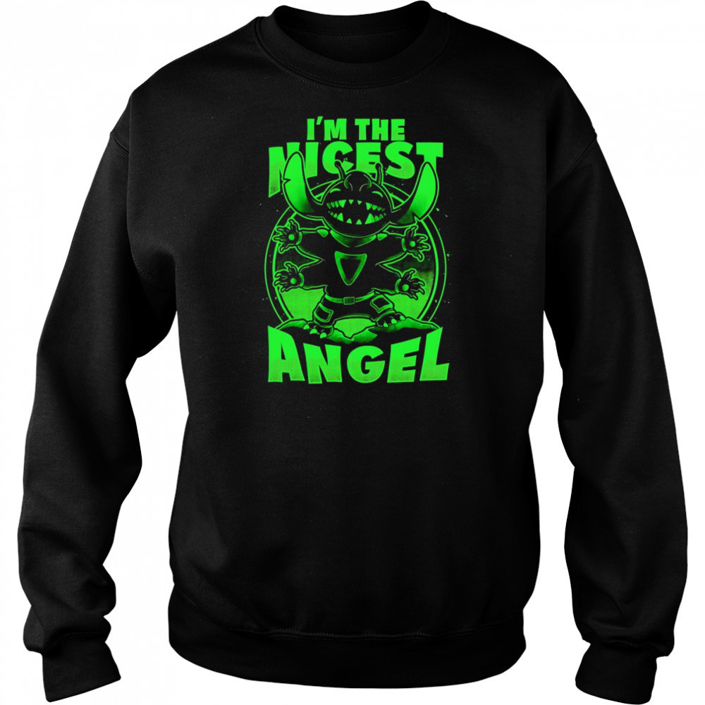 I’m the nicest angel Stitch shirt Sweatshirt