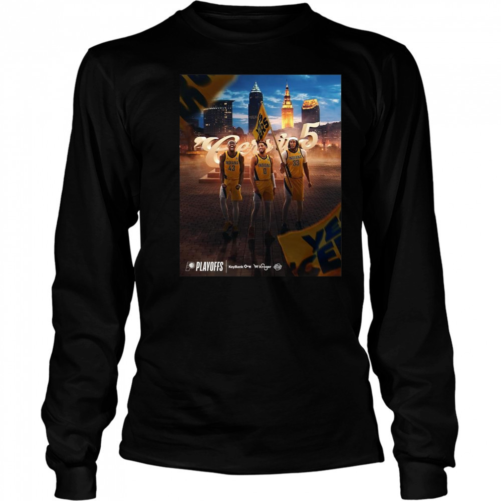Indiana Pacers Eastern Conference Champions NBA 2025 Cers In 5 Shirt Long Sleeved