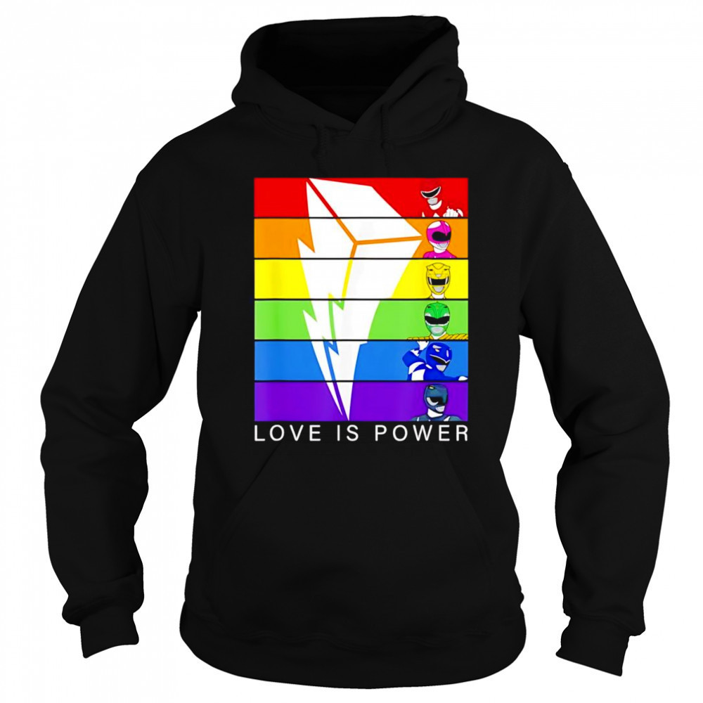 Love is Power Rangers shirt Hoodie