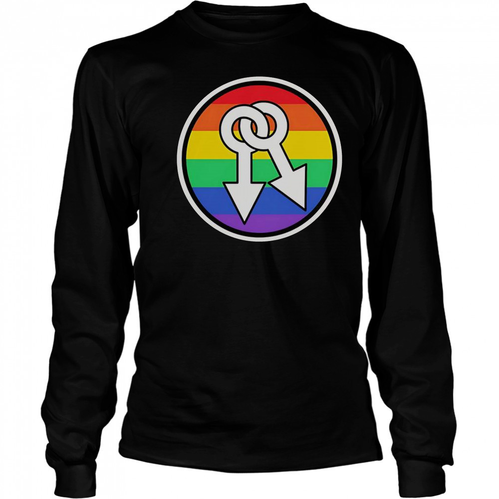 Male Symbols Rainbow T-Shirt Long Sleeved