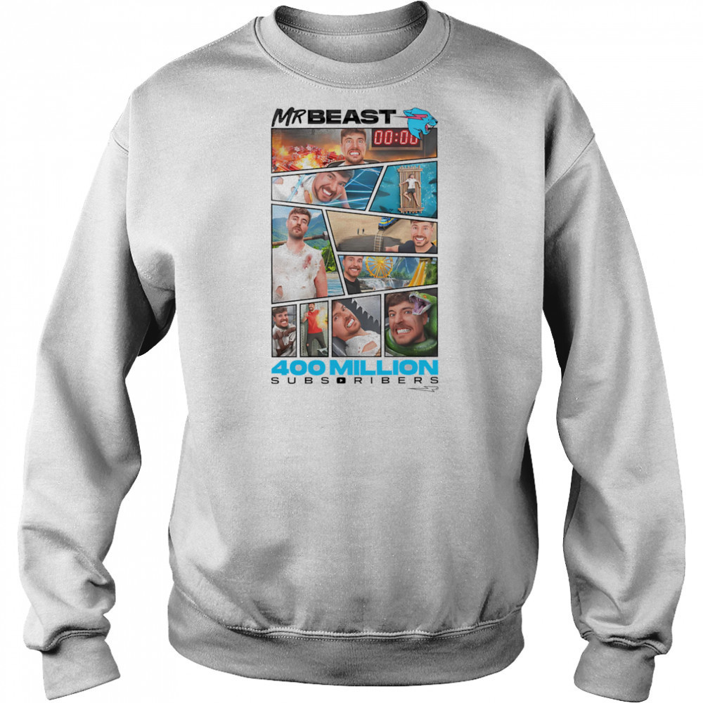 Mr Beast 400 Million Subscribers shirt Sweatshirt