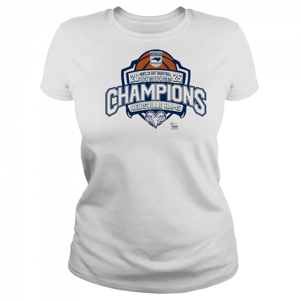 NCHSAA 2025 Men’s 2A Basketball Back To Back State Champions Reidsville Rams Shirt Women's T-shirt