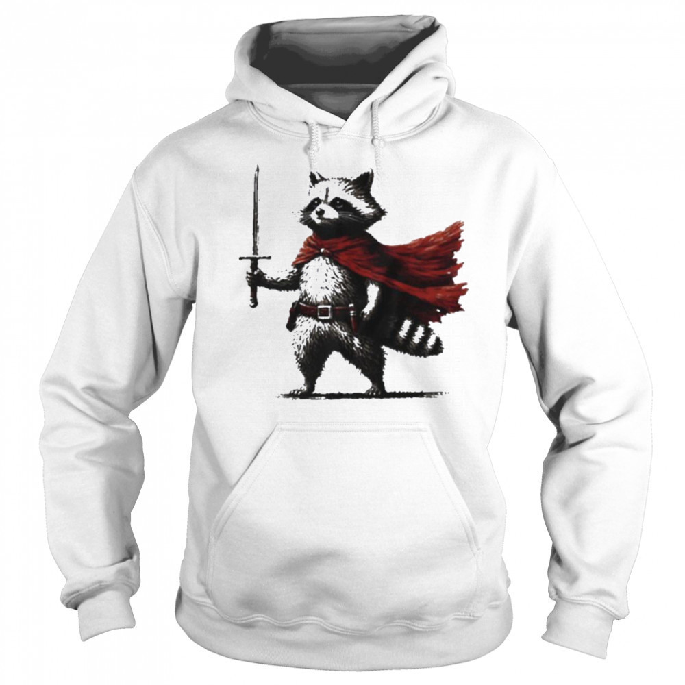 Raccoon knight vintage shirt Hoodie