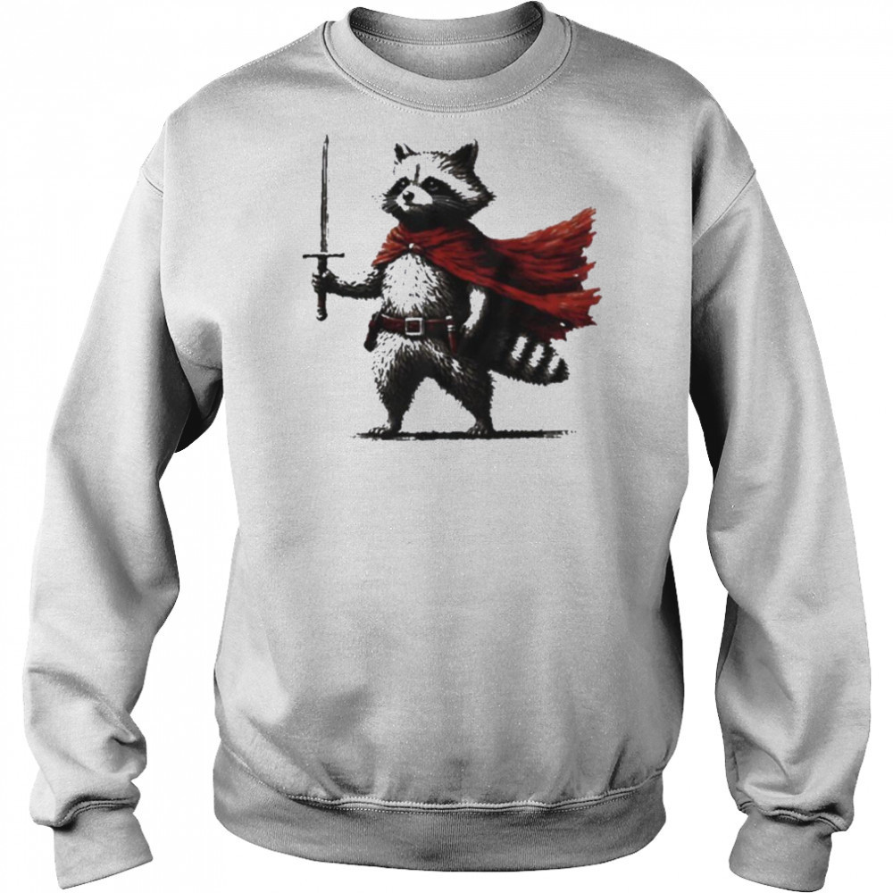 Raccoon knight vintage shirt Sweatshirt