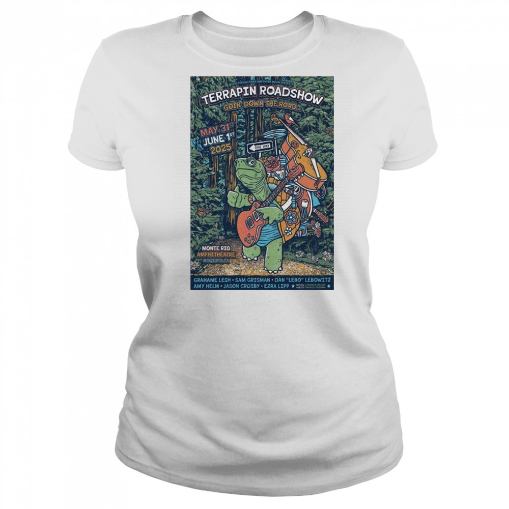 Terrapin Roadshow Jun 1 2025 Monte Rio CA Poster shirt Women's T-shirt