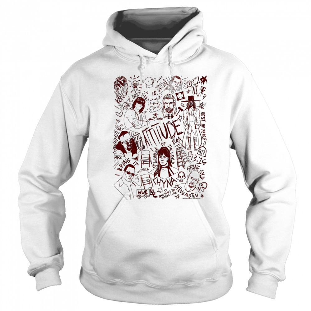 WWE Attitude Era Doodles shirt Hoodie